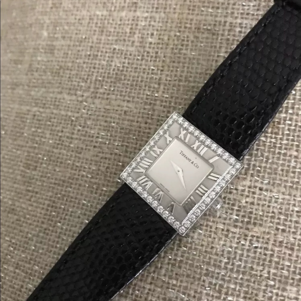 Tiffany & Co. Atlas WG and Diamond cocktail watch